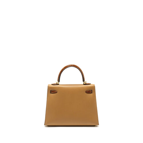 HERMES TOUCH KELLY 25 MADAME/ CROCODILE NILOTICUS CHAI/MIEL GHW