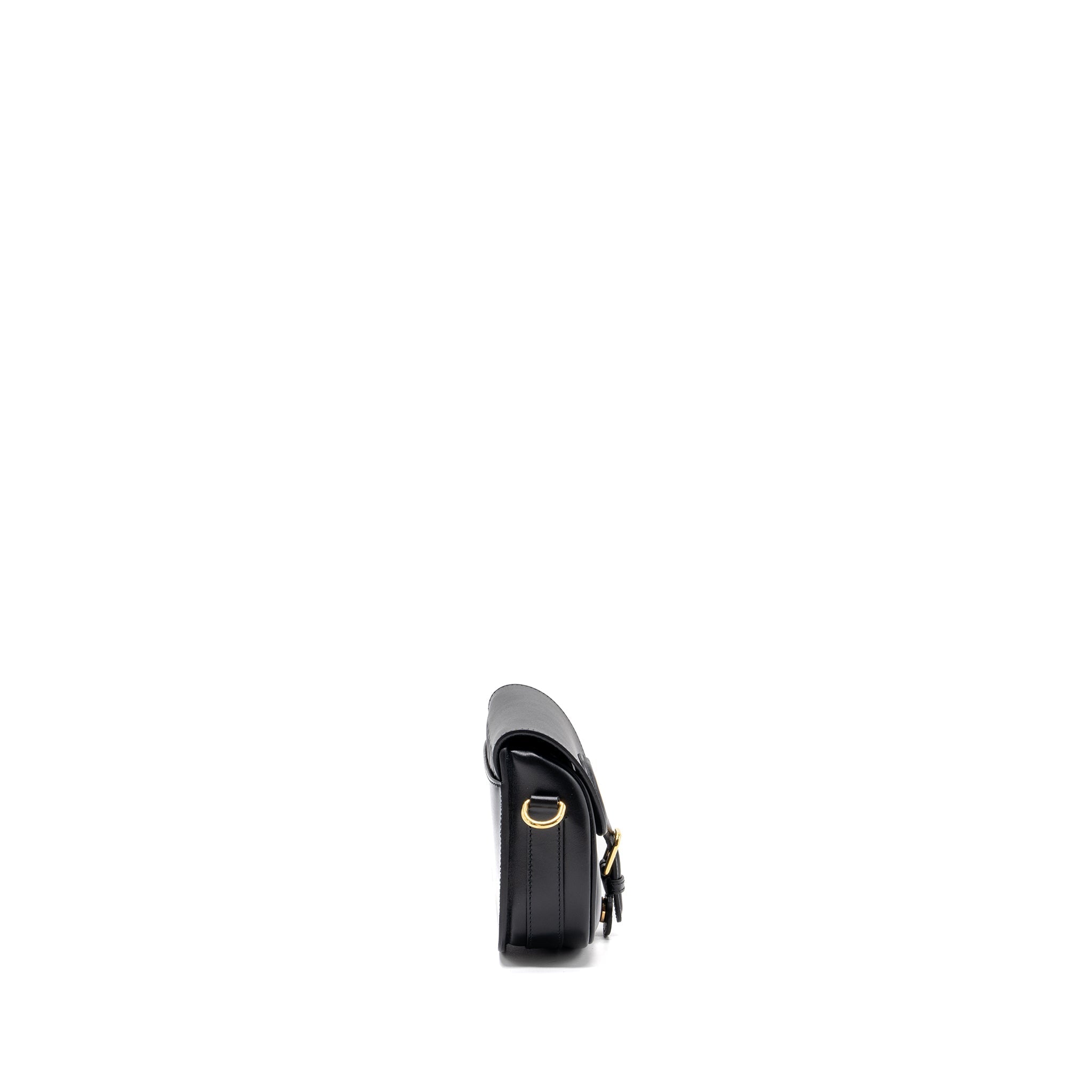 DIOR SMALL BOBBY BAG BOX CALFSKIN BLACK GHW