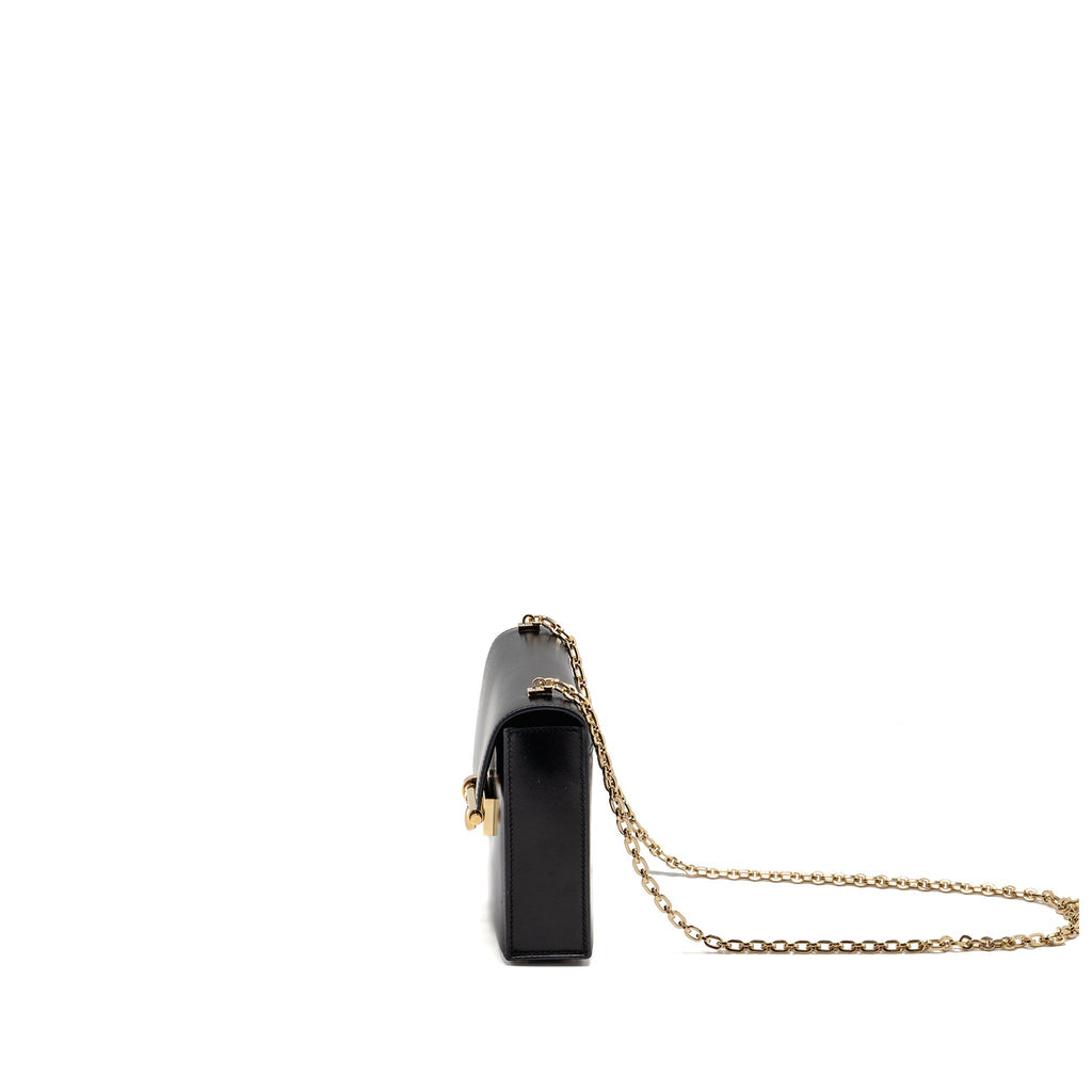 HERMES MINI VERROU BOX BLACK GHW