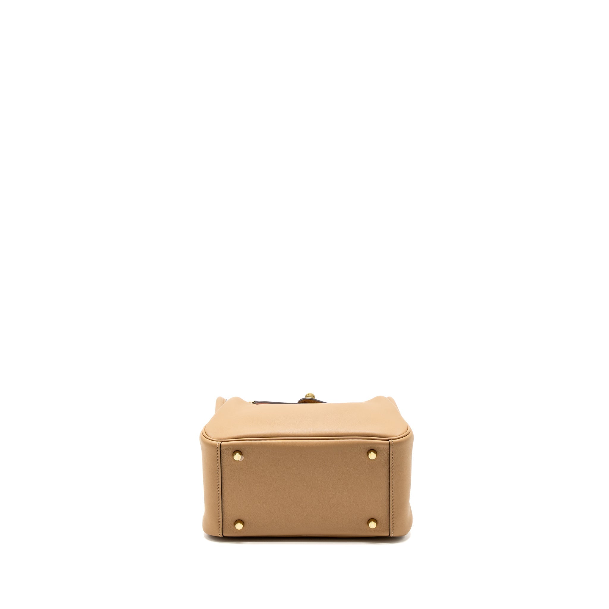 HERMES MINI LINDY SWIFT CHAI/MAUVE SYLVESTRE GHW