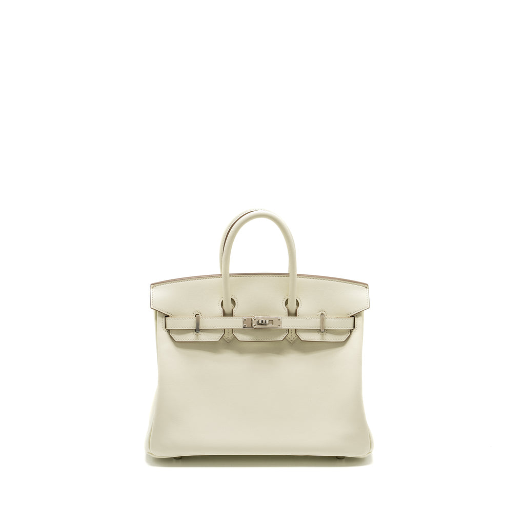 HERMES BIRKIN 25 SWIFT MUSHROOM SHW