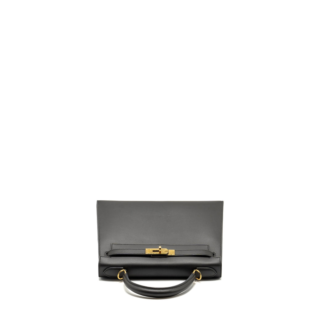 HERMES KELLY28 SOMBRERO EBENE GHW