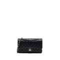 CHANEL MEDIUM CLASSIC DOUBLE FLAP BAG CAVIAR BLACK SHW
