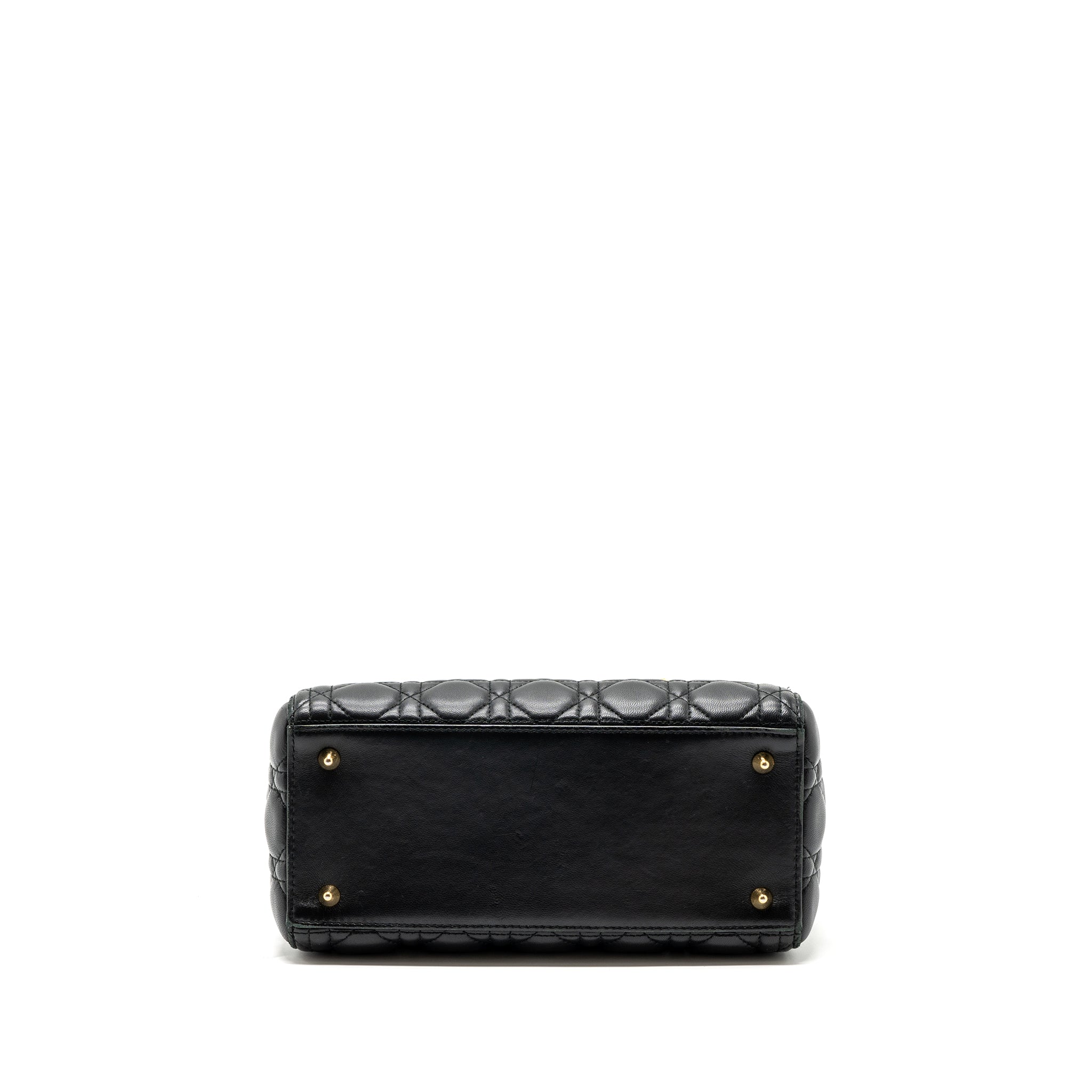 DIOR MEDIUM LADY DIOR LAMBSKIN BLACK GHW