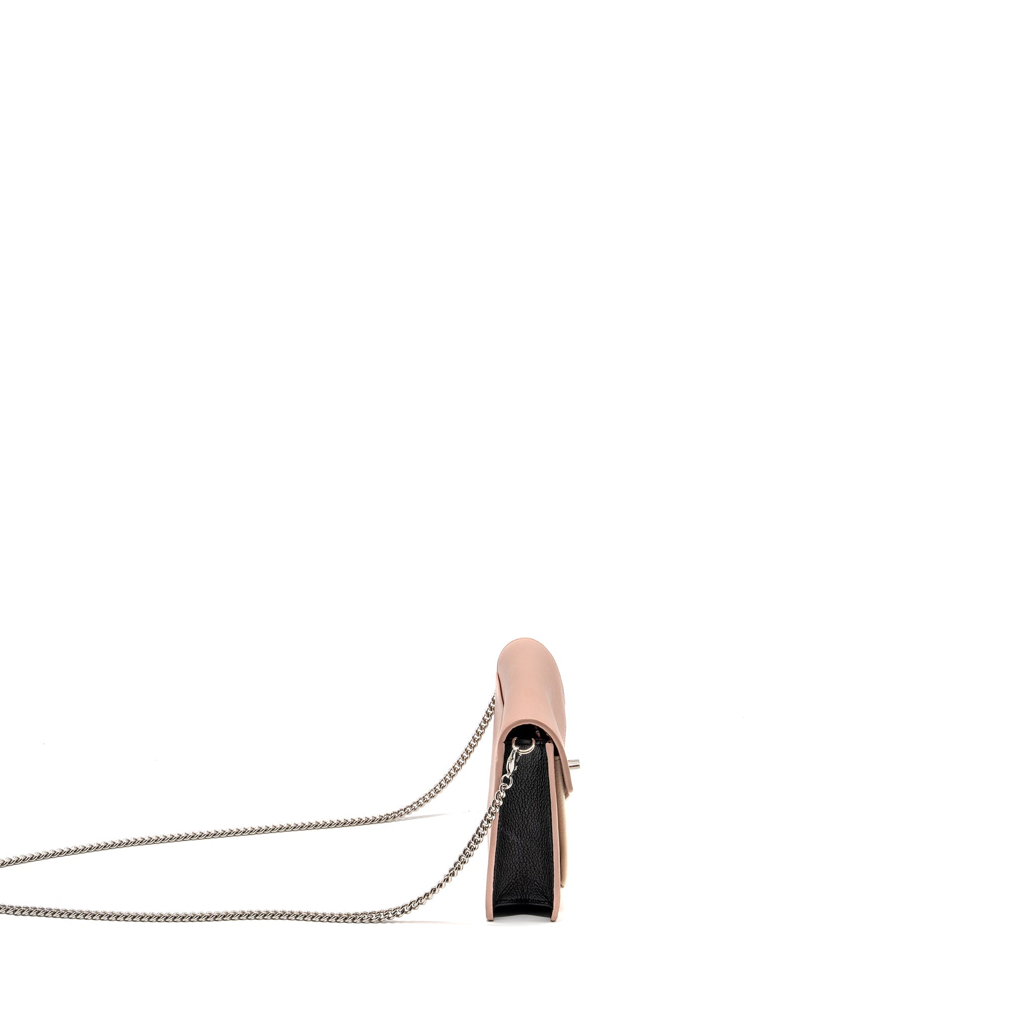 LOUIS VUITTON MY LOCK ME CHAIN POCHETTE CALFSKIN PINK/CREAMY WHITE SHW