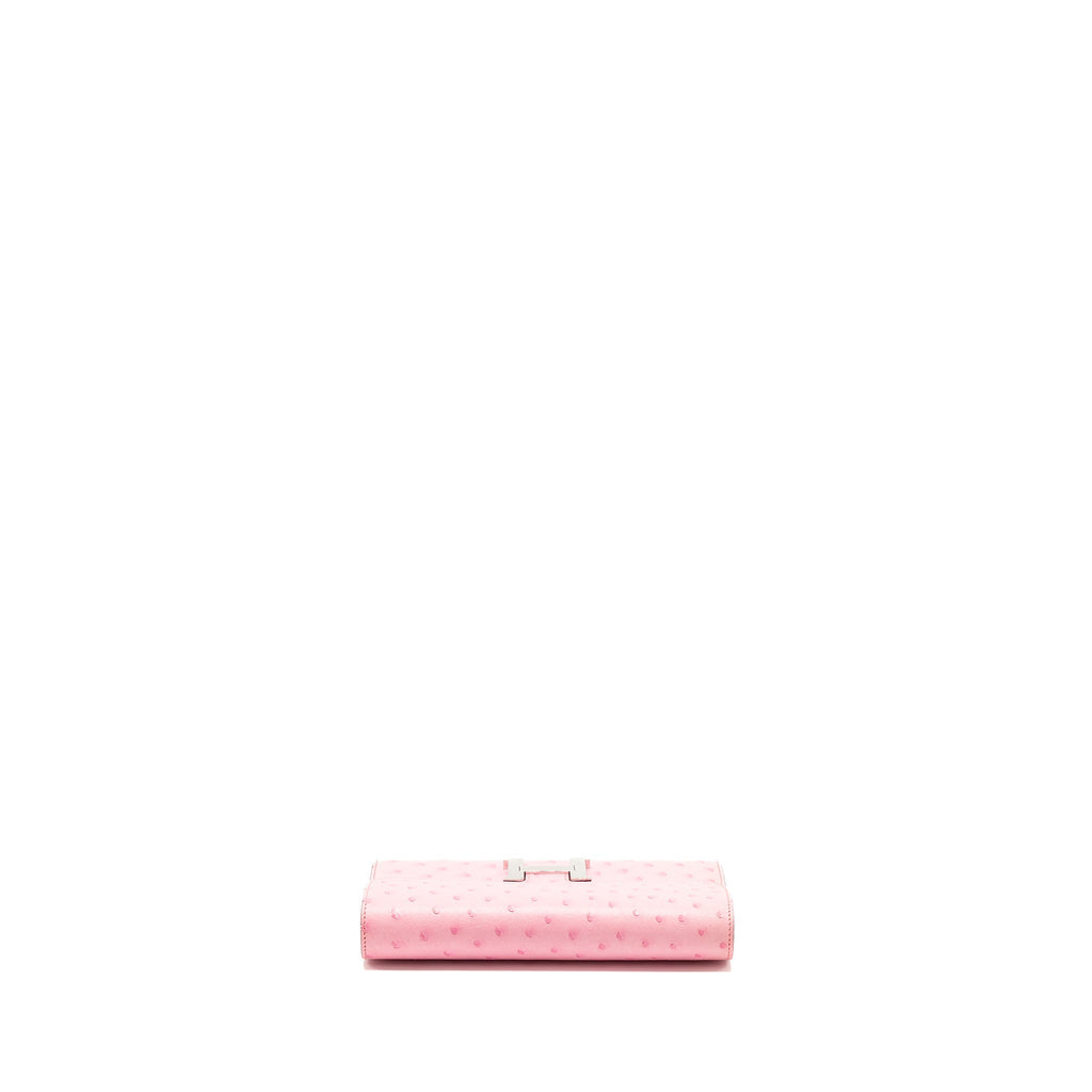 HERMES CONSTANCE TO GO OSTRICH BUBBLEGUM PINK SHW