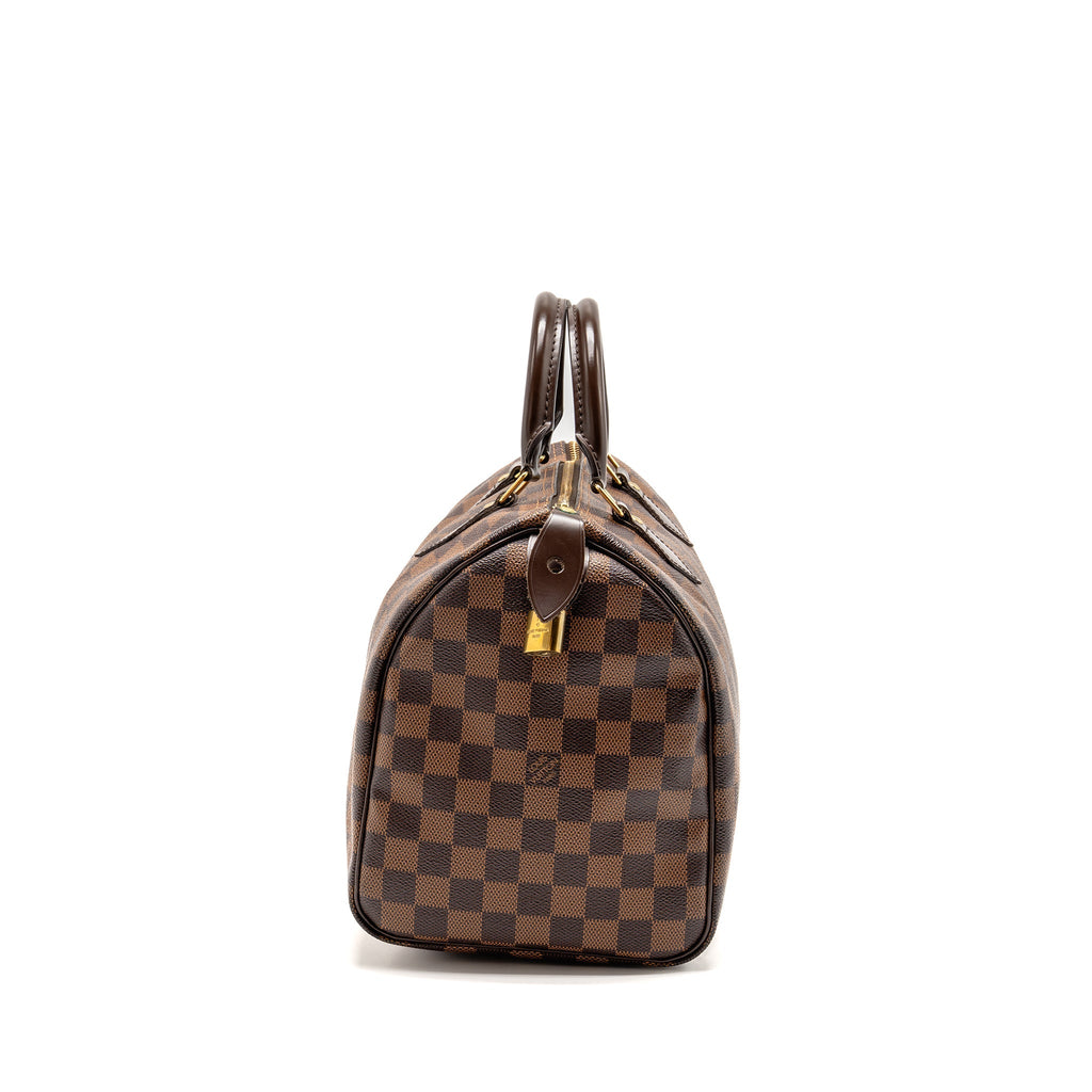LOUIS VUITTON SPEEDY 30 DAMIER EBENE CANVAS GHW