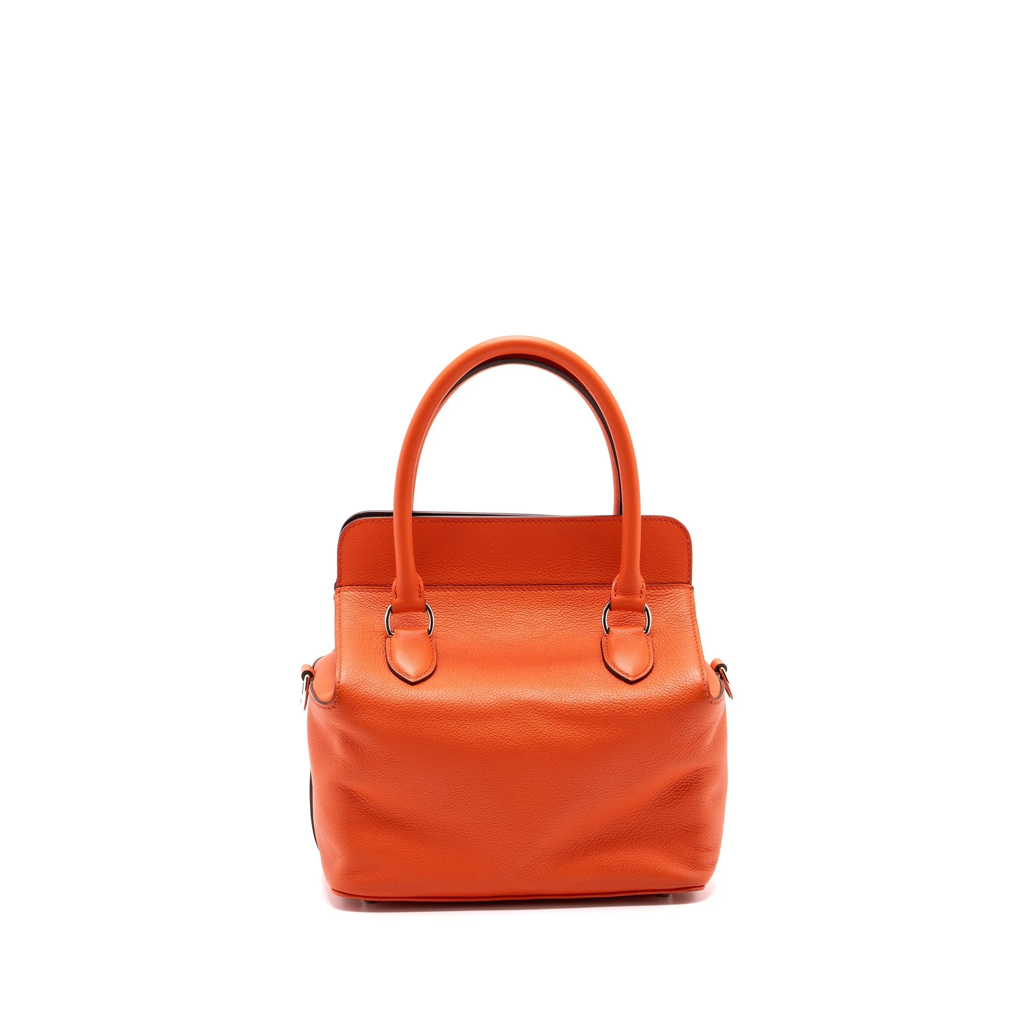 HERMES TOOLBOX 20 EVERCOLOR ORANGE POPPY / BORDEAUX SHW