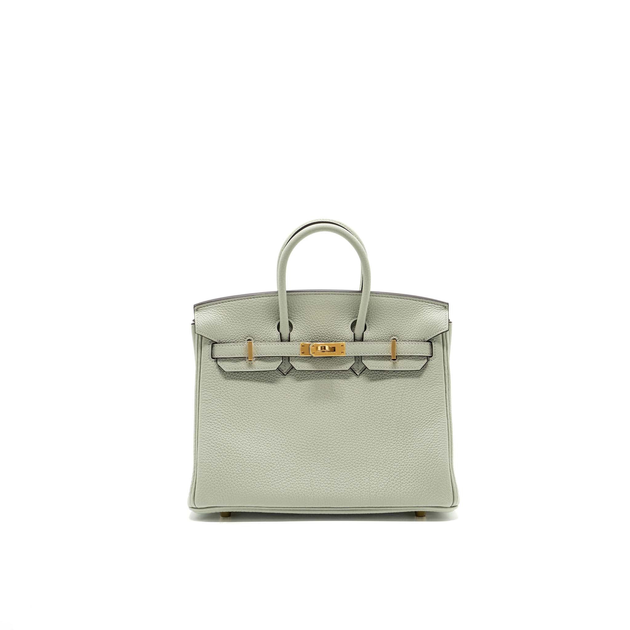 HERMES BIRKIN 25 TOGO GRIS NEVE GHW
