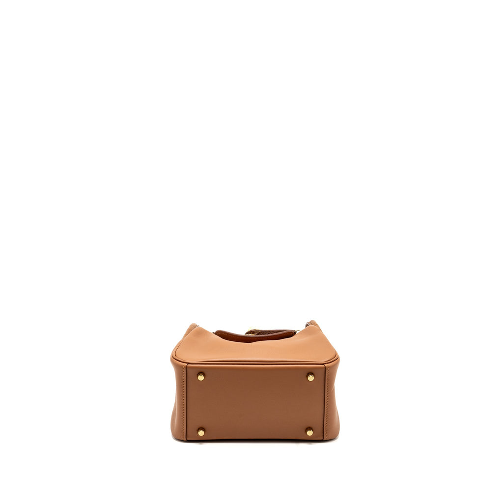 HERMES TOUCH MINI LINDY SWIFT/ALLIGATOR MISSISSIPPIENSIS MATTE GOLD GHW