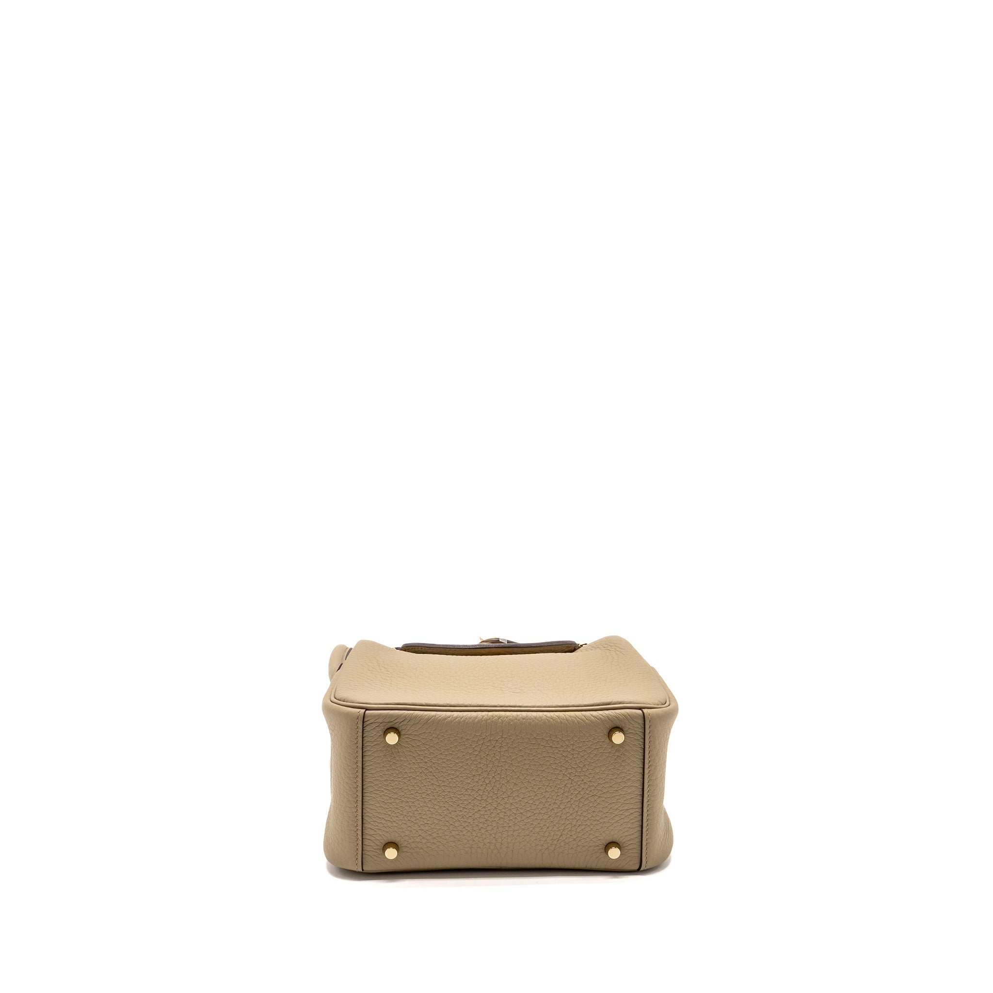 HERMES MINI LINDY II CLEMENCE 8Q BEIGE MARFA GHW
