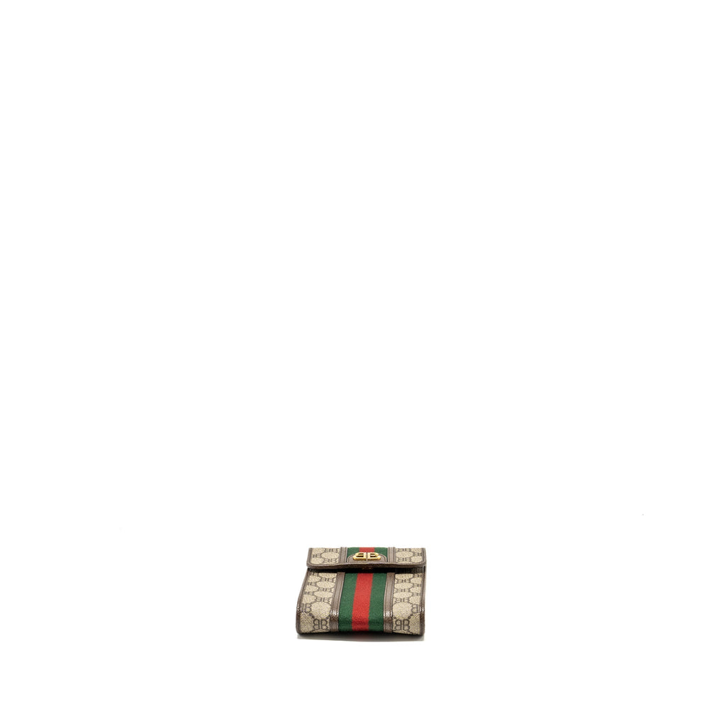 GUCCI X BALENCIAGA THE HACKER PROJECT PHONE CROSSBODY BAG CANVAS/LEATHER BROWN/MULTICOLOUR GHW