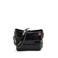 CHANEL LARGE GABRIELLE HOBO BAG  AGED CALFSKIN BLACK MULTICOLOUR HARDWARE