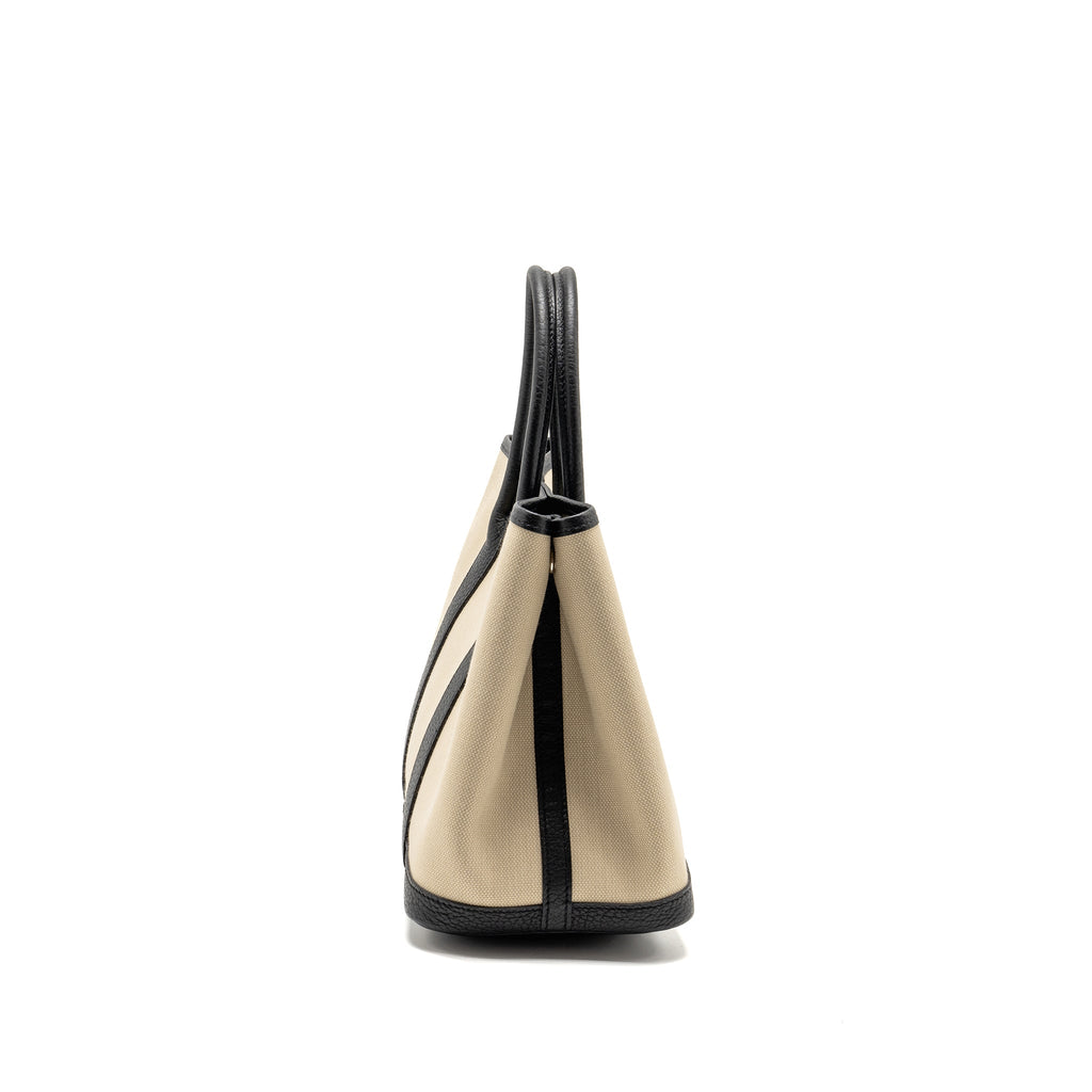 HERMES GARDEN PARTY 30 CANVAS/ NEGONDA BETON/BLACK SHW