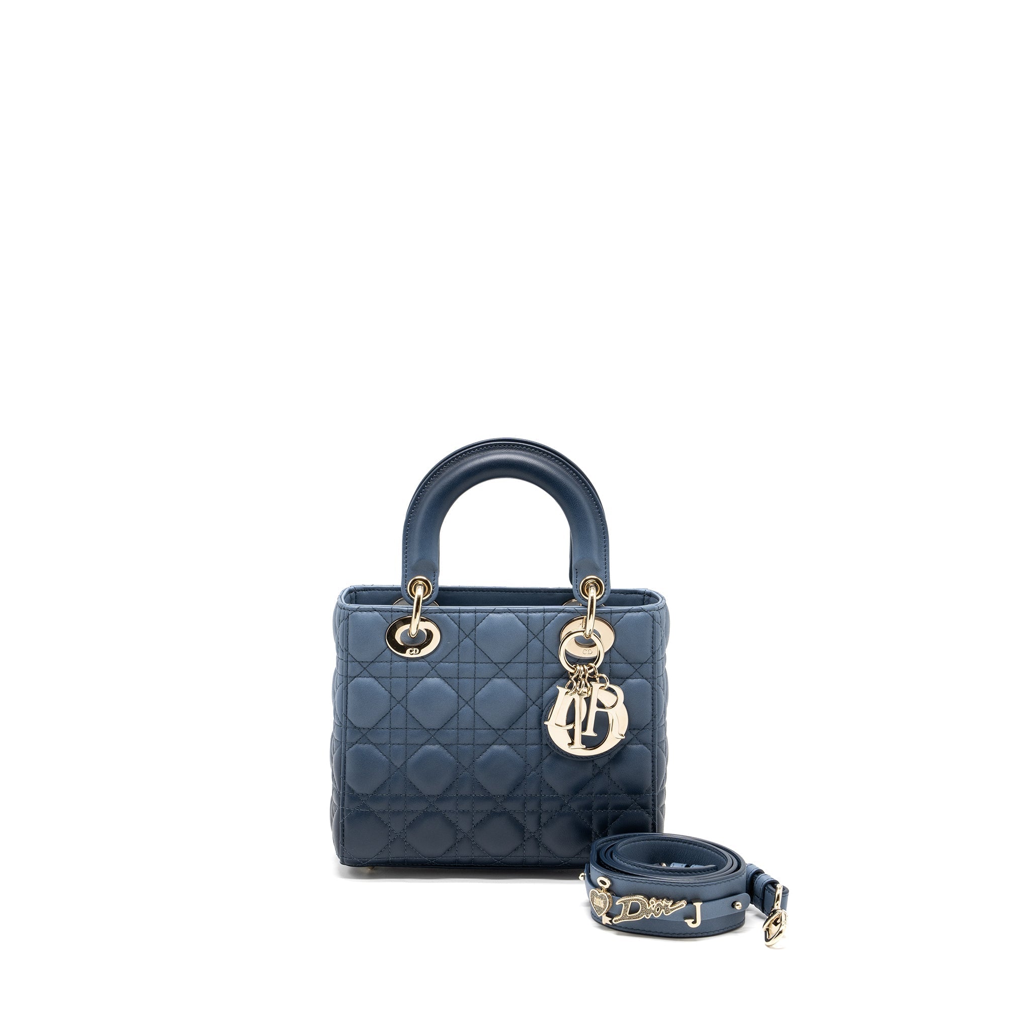 DIOR MY ABC DIOR SMALL LADY DIOR CANNAGE LAMBSKIN BLUE GRADIENT LGHW