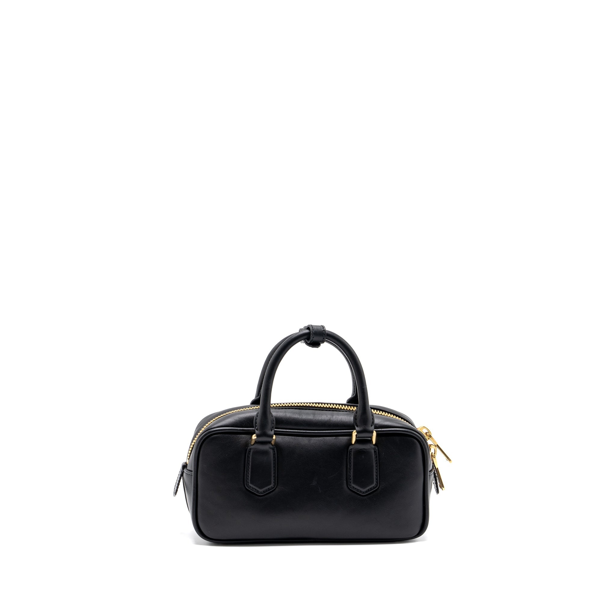 MIUMIU ARCADIE TOP HANDLE BAG BLACK GHW