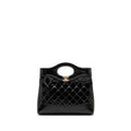 CHANEL MINI 31 BAG SHINY LAMBSKIN BLACK LGHW (MICROCHIP)