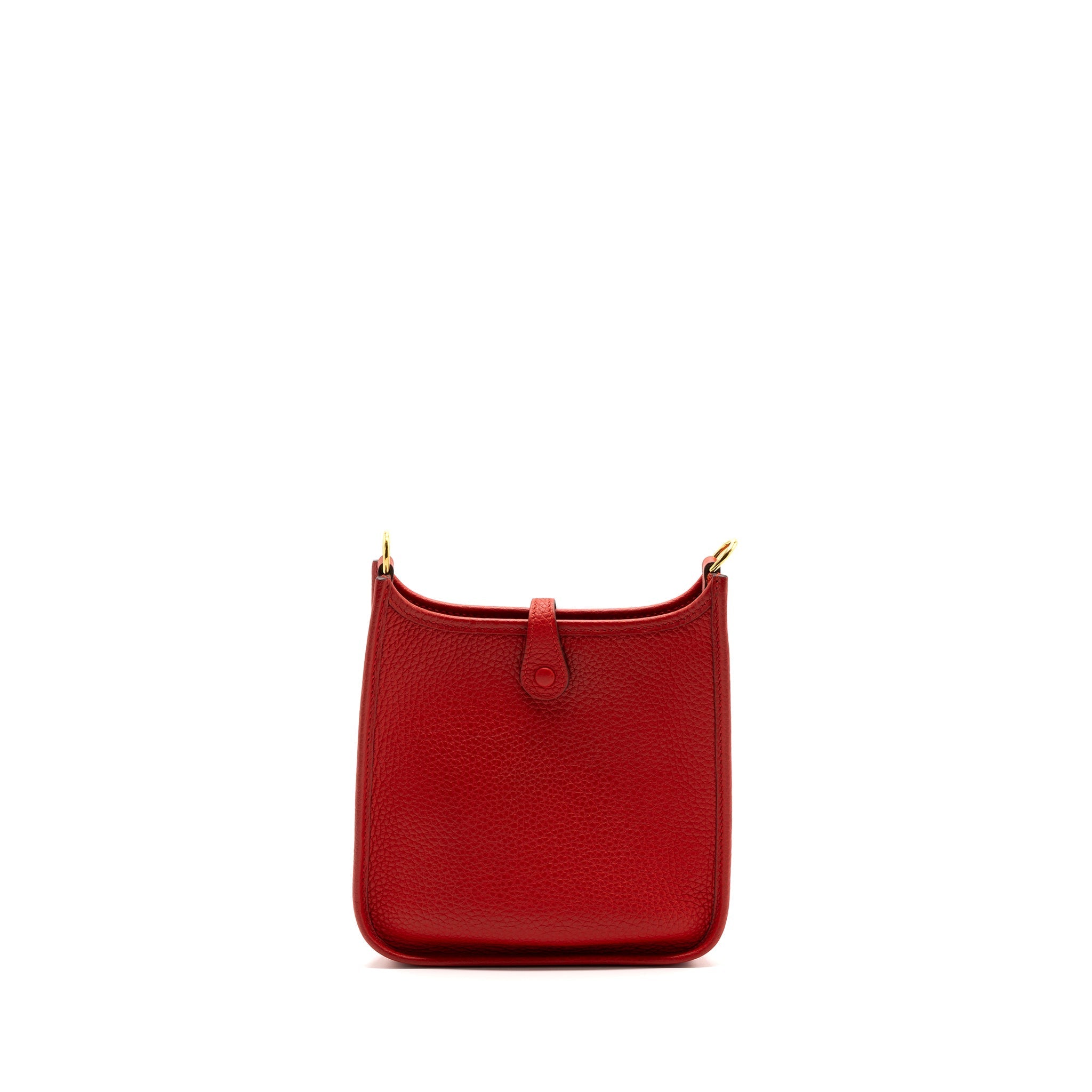 HERMES MINI EVELYNE CLEMENCE ROUGE DE COEUR GHW