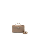 LORO PIANA EXTRA POCKET L19 GRAINED CALFSKIN WARM MASTIC SHW