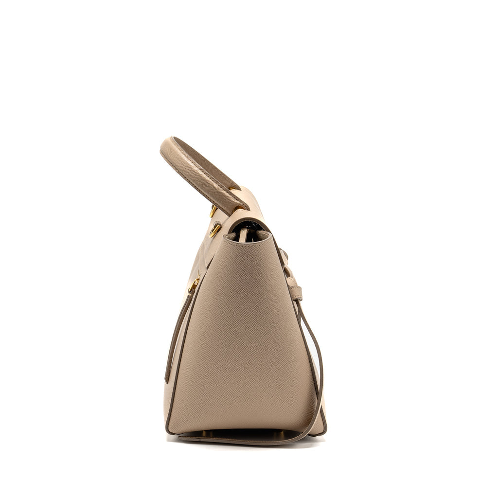 CELINE MINI BELT BAG CALFSKIN LIGHT TAUPE GHW
