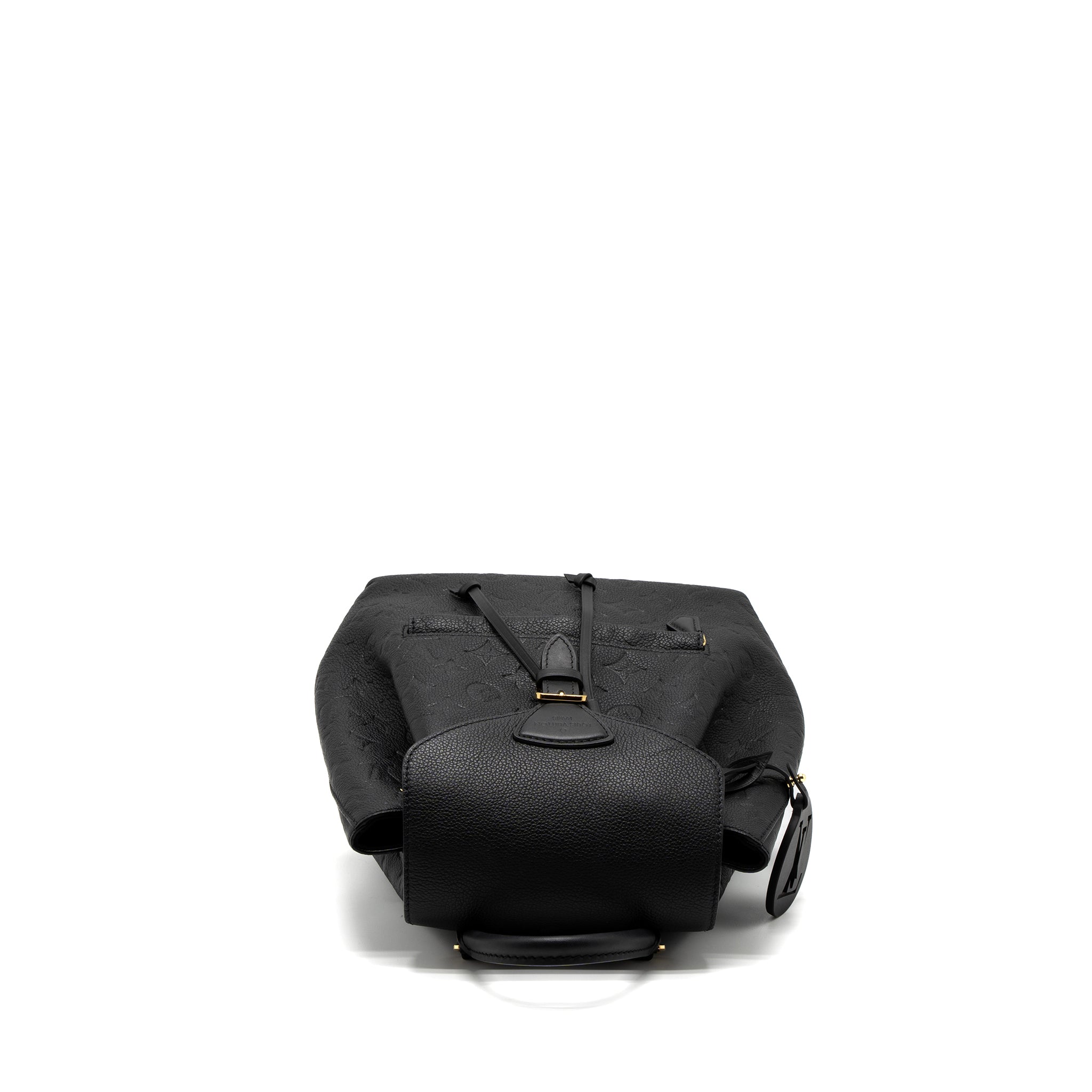 LOUIS VUITTON MONTSOURIS BACKPACK MONOGRAM EMPREINTE BLACK GHW (NEW VERSION)