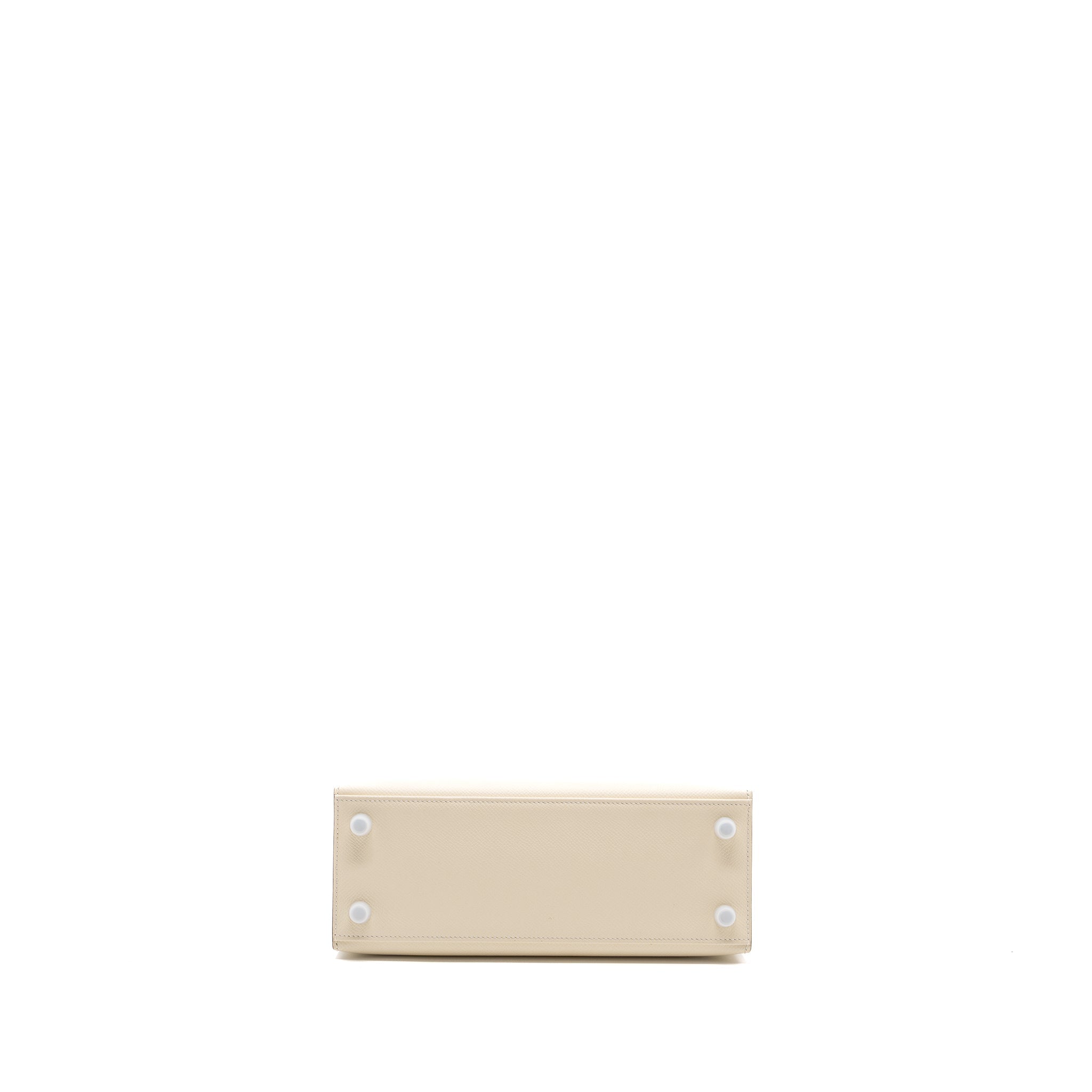 HERMES KELLY 25 EPSOM NATA / JAUNE POUSSIN / SESAME SHW