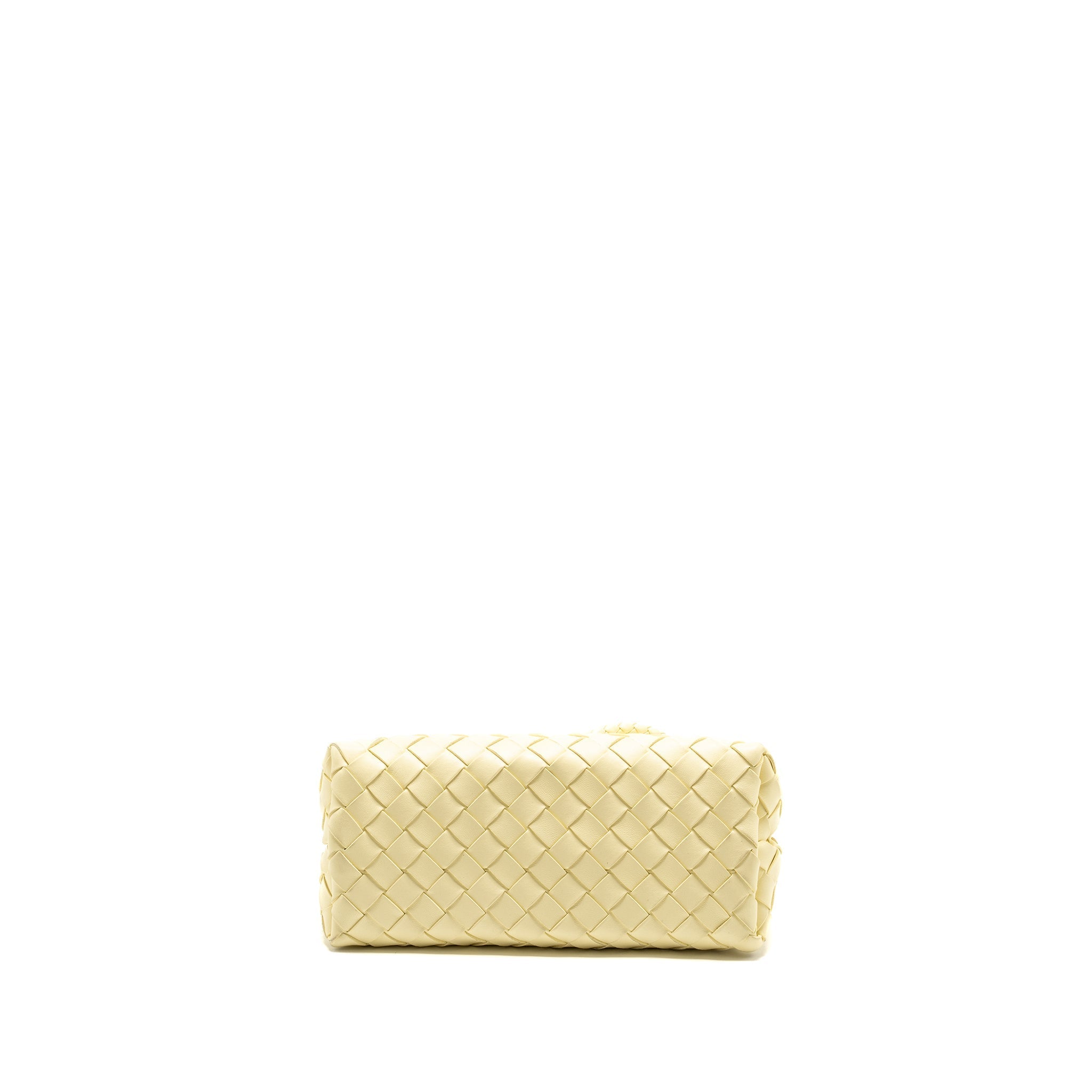 BOTTEGA VENETA SMALL ANDIAMO BAG LAMBSKIN LIGHT YELLOW GHW