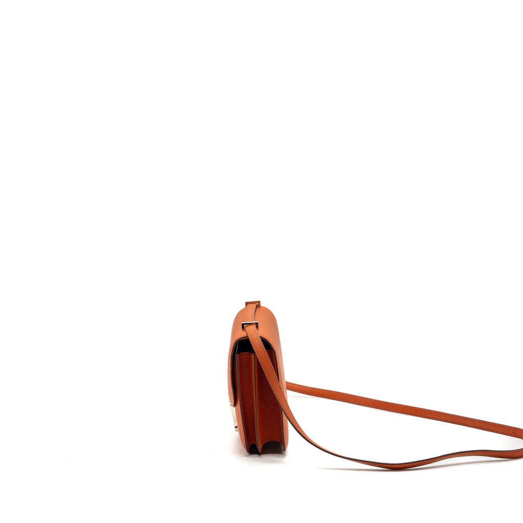 HERMES MINI CONSTANCE EPSOM TERRE BATTUE/ ROSE CONFETTI SHW