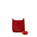 HERMES MINI EVELYNE CLEMENCE ROUGE DE COEUR GHW