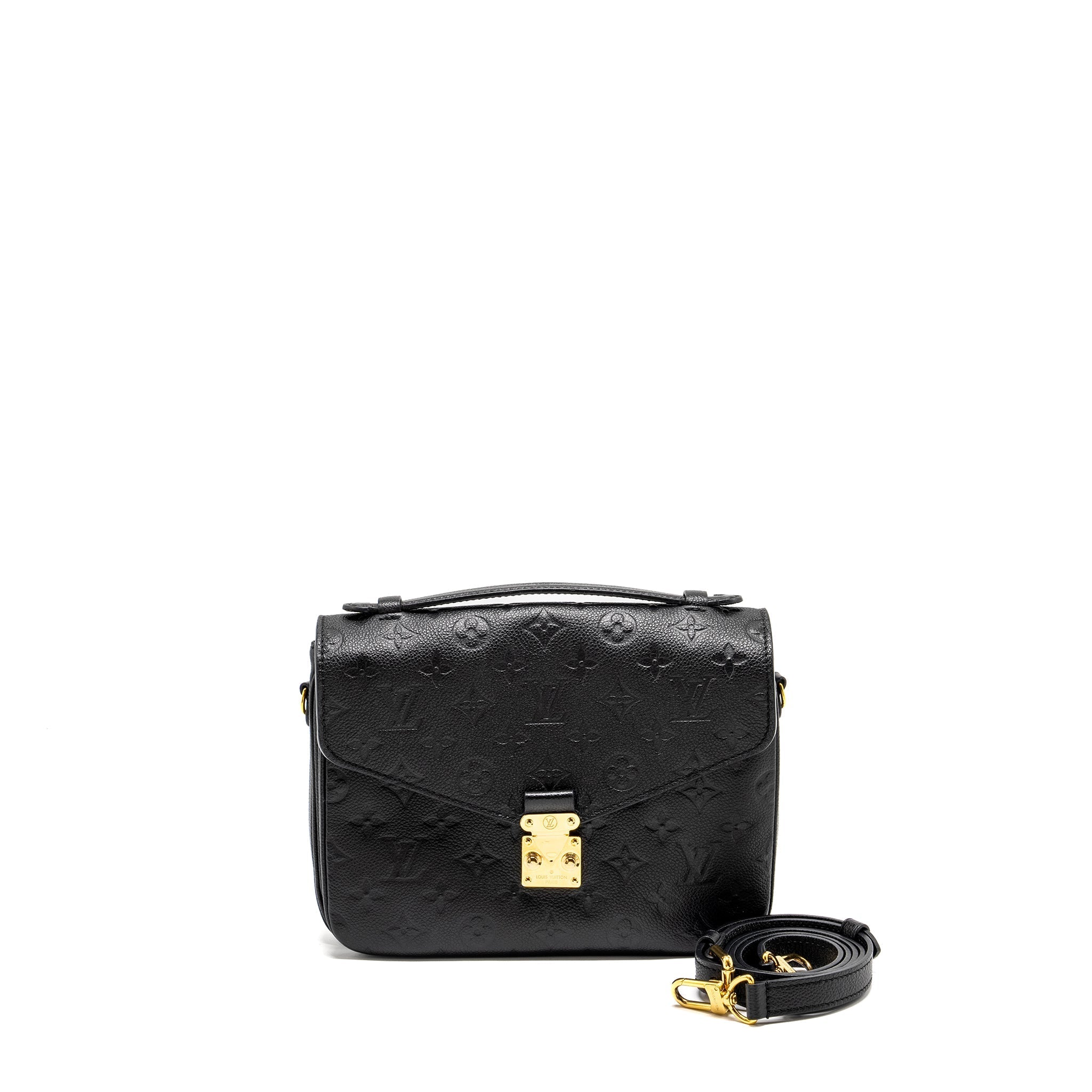 LOUIS VUITTON POCHETTE METIS MONOGRAM EMPREINTE BLACK GHW