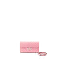 HERMES CONSTANCE TO GO OSTRICH BUBBLEGUM PINK SHW