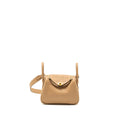 HERMES MINI LINDY SWIFT CHAI/MAUVE SYLVESTRE GHW