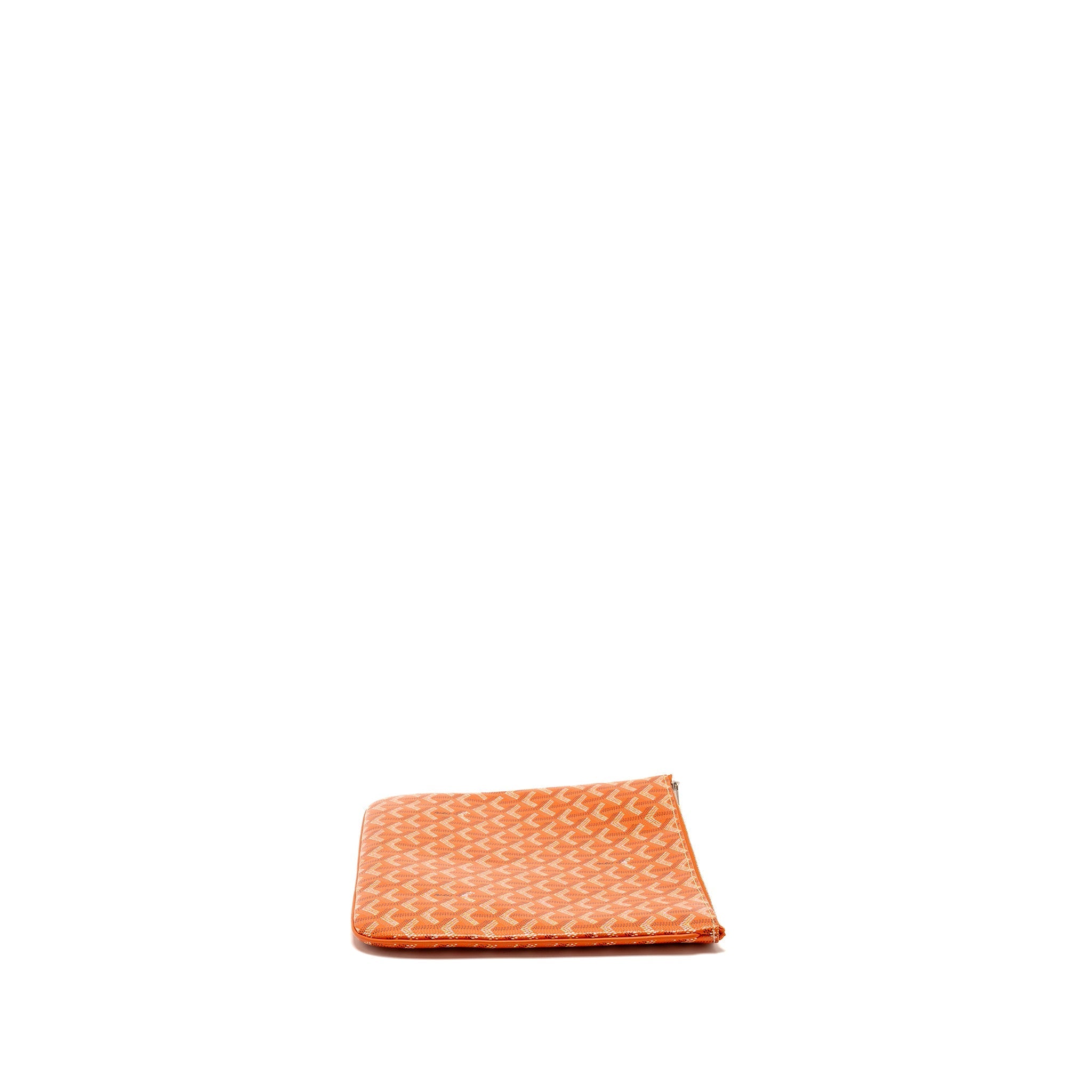 GOYARD SENAT MM POUCH GOYARDINE CANVAS ORANGE SHW