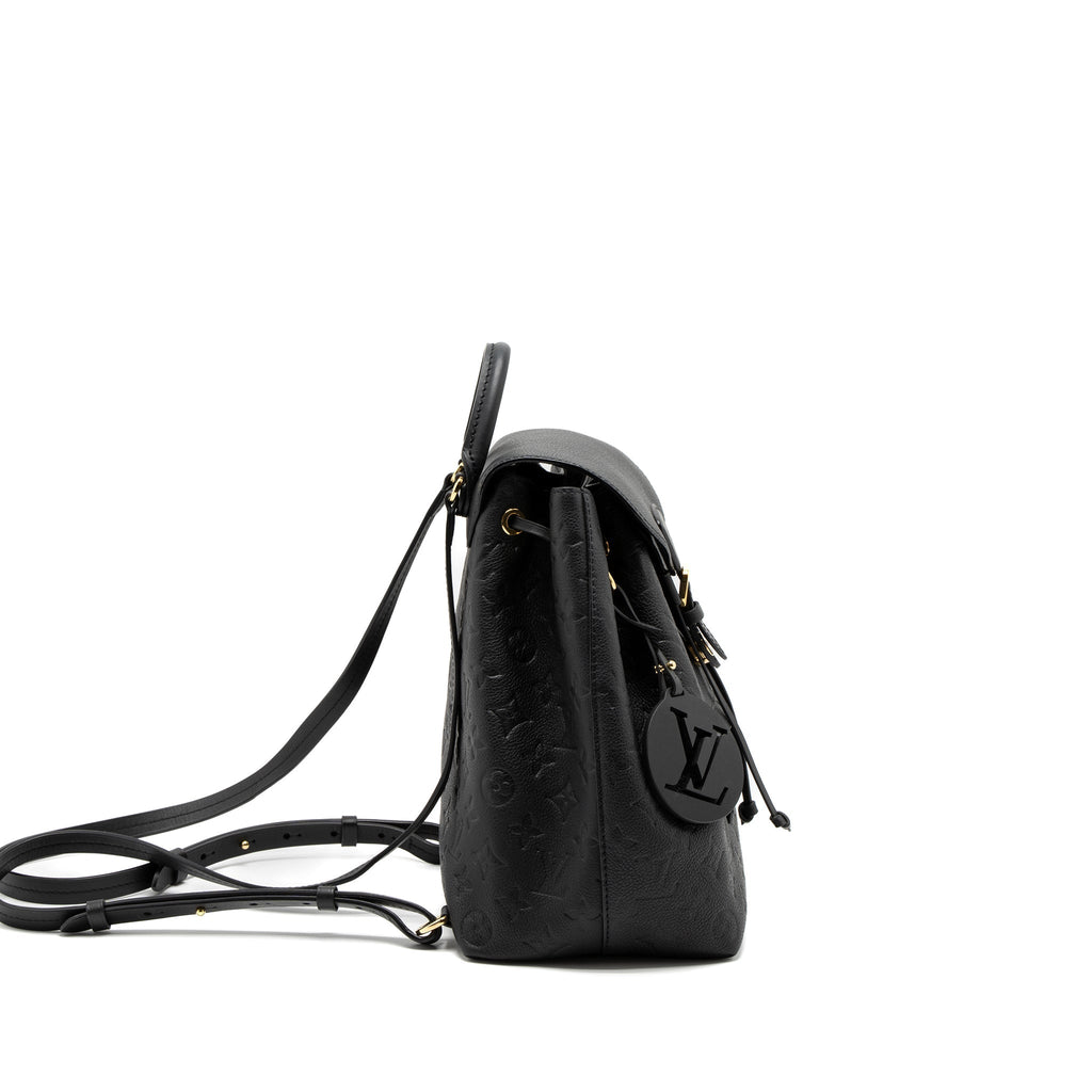 LOUIS VUITTON MONTSOURIS BACKPACK MONOGRAM EMPREINTE BLACK GHW (NEW VERSION)