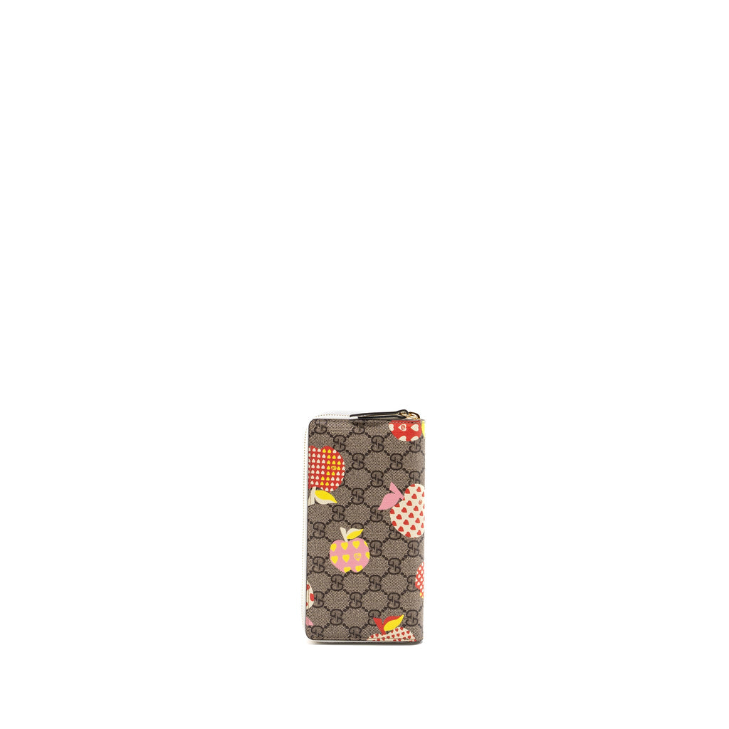 GUCCI ZIPPER WALLET GG SUPREME CANVAS WITH PRINT MULTICOLOR LGHW