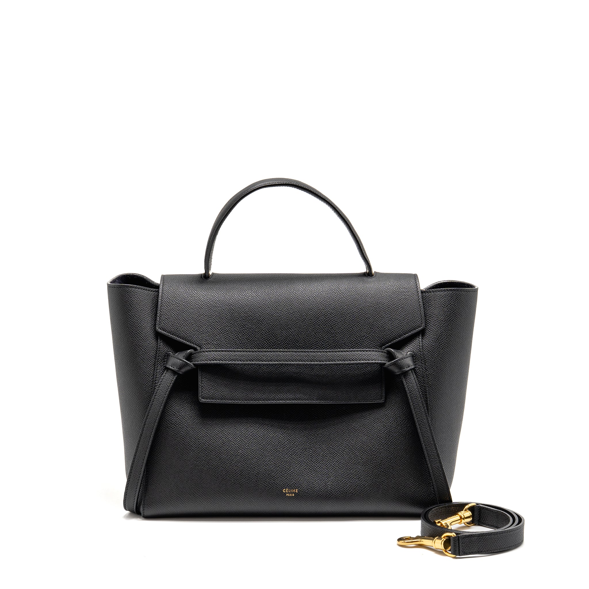 CELINE MINI BELT BAG CALFSKIN BLACK GHW