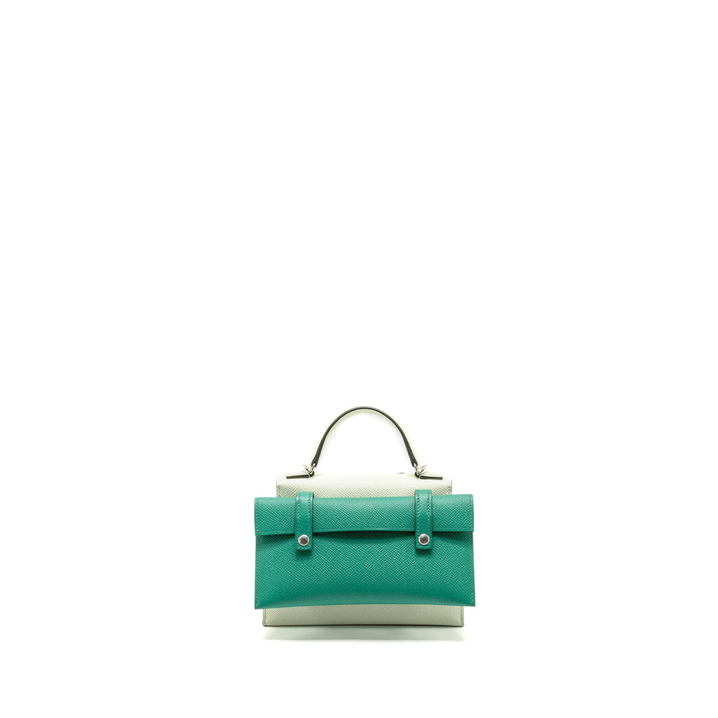 HERMES KELLY DOLE PICTO EPSOM VERT FIZZ / NATA / ROSE TEXAS SHW