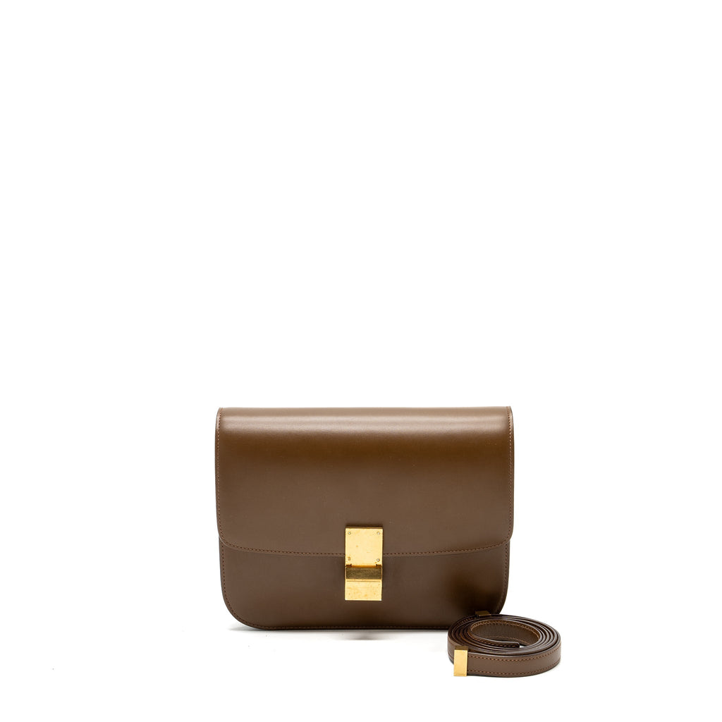 CELINE CLASSIC MEDIUM BOX CALFSKIN TAN GHW