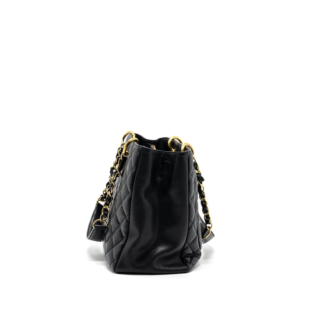 CHANEL GRAND SHOPPING TOTE CAVIAR BLACK GHW