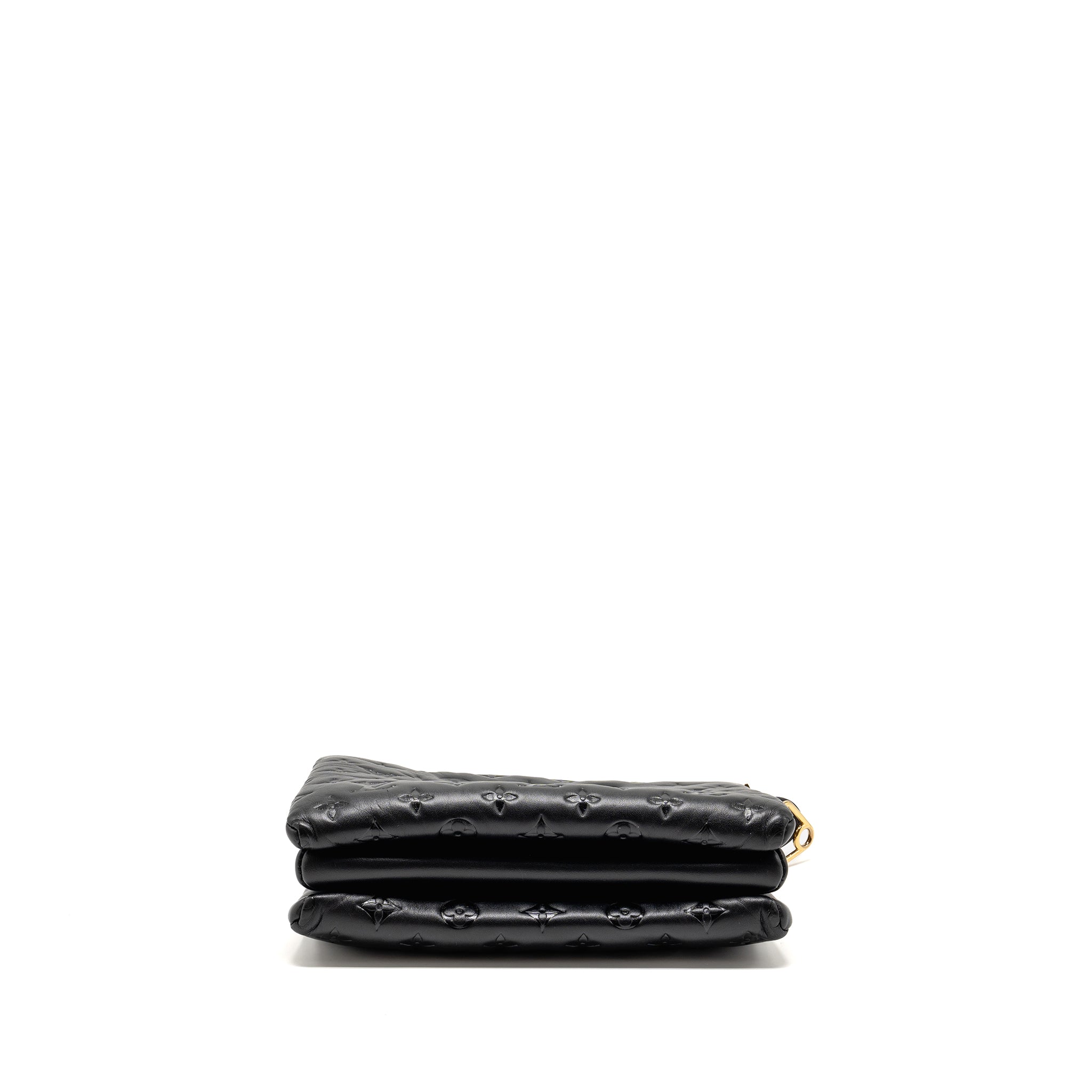 LOUIS VUITTON COUSSIN PM LAMBSKIN BLACK GHW