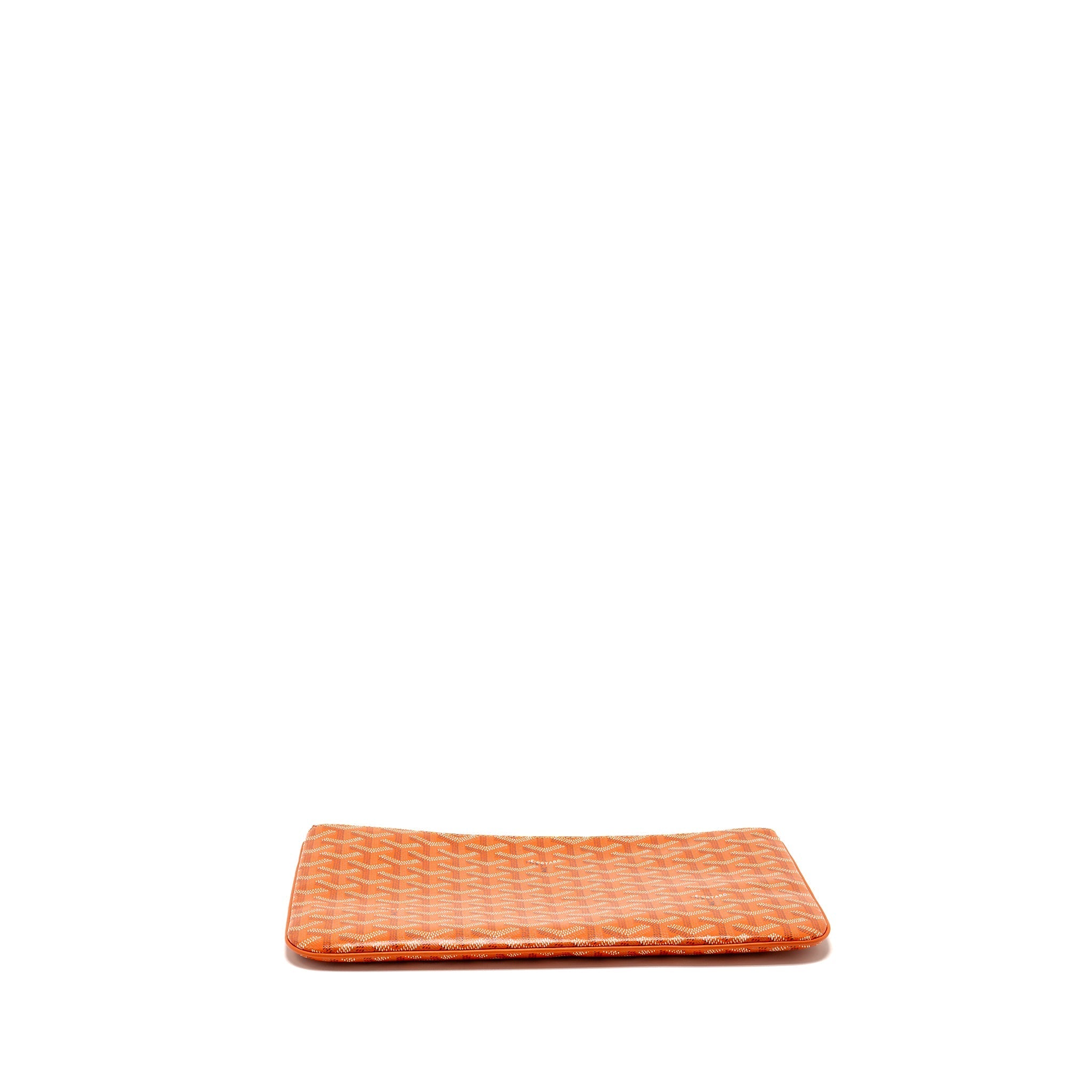GOYARD SENAT MM POUCH GOYARDINE CANVAS ORANGE SHW