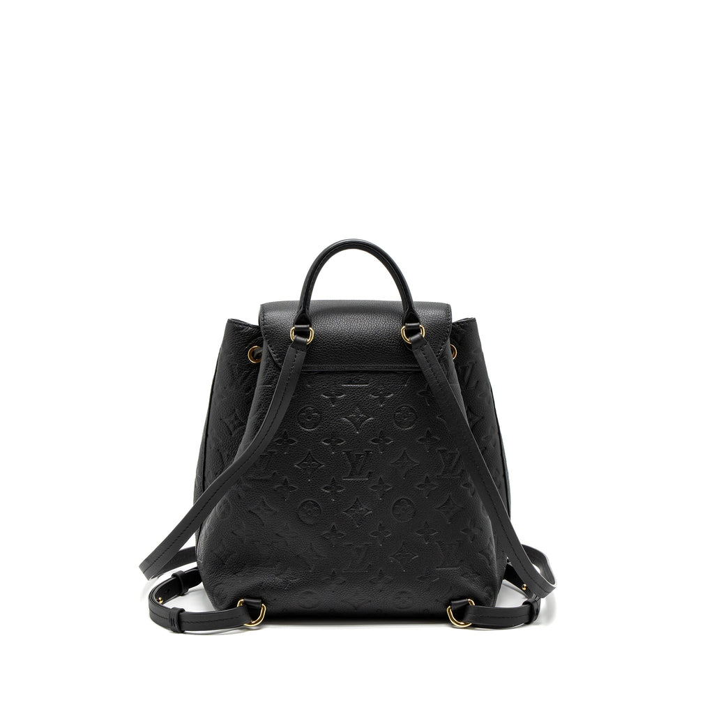 LOUIS VUITTON MONTSOURIS BACKPACK MONOGRAM EMPREINTE BLACK GHW (NEW VERSION)