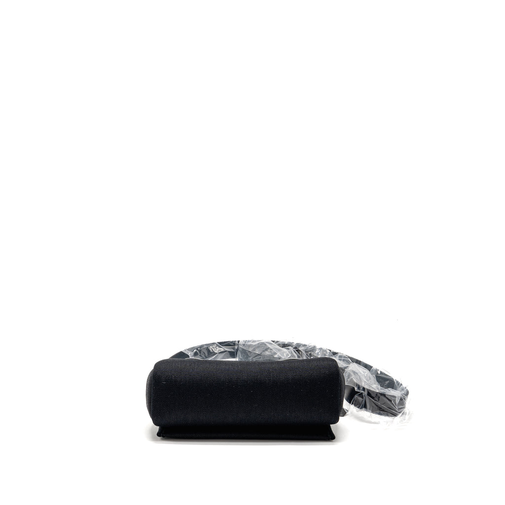 HERMES HERBAG MINI CANVAS / HUNTER BLACK GHW