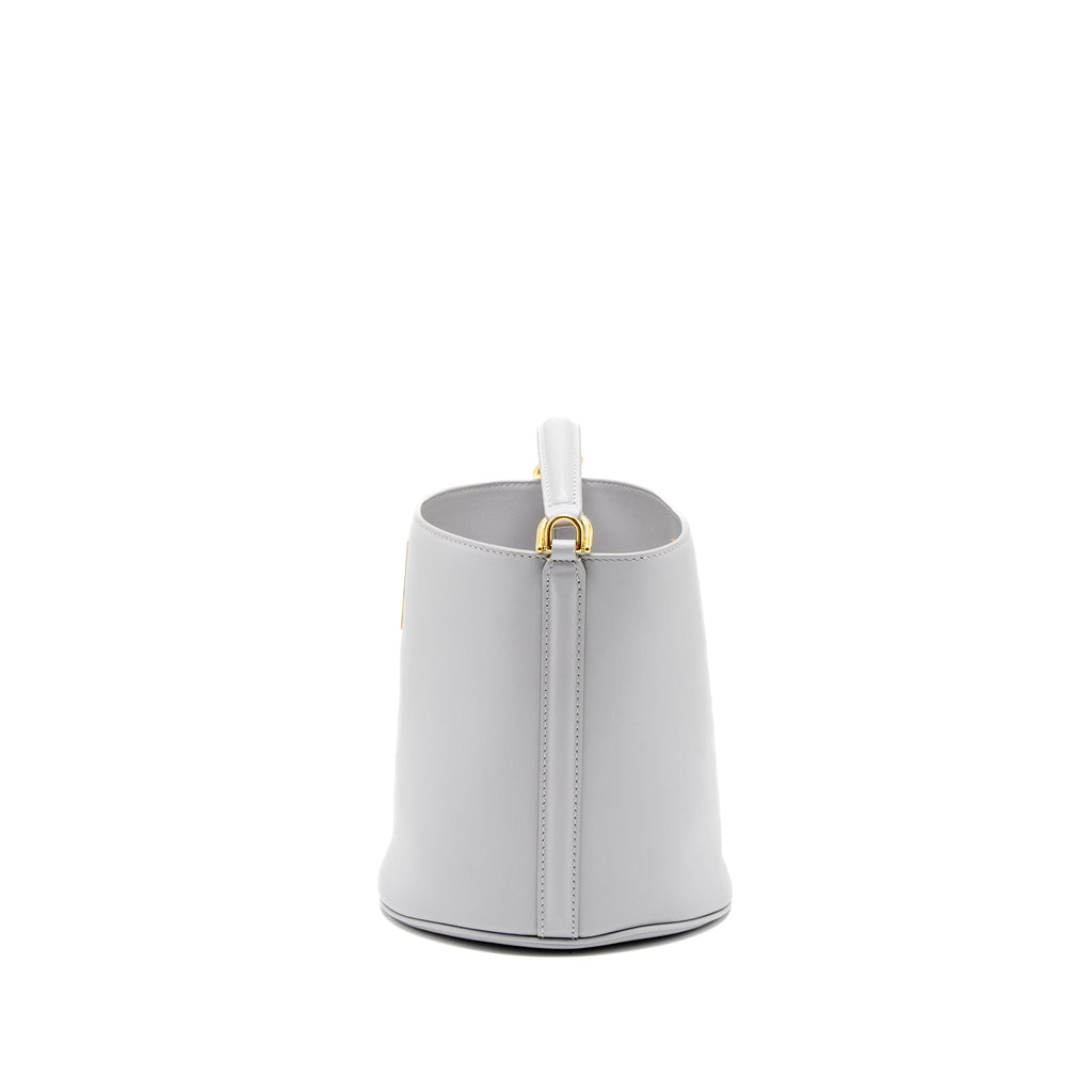 CELINE TEEN BUCKET BAG CALFSKIN LIGHT GREY GHW