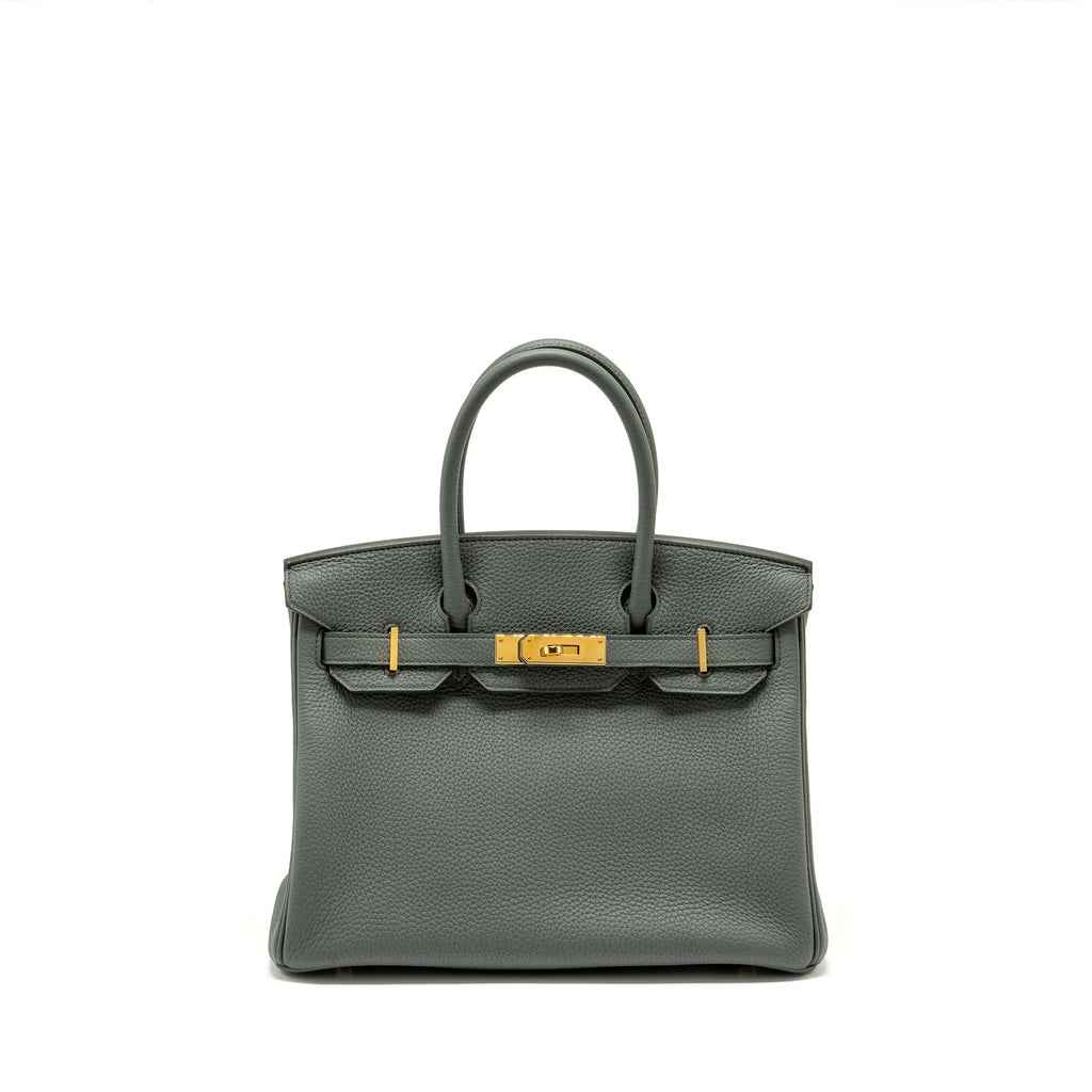 HERMES BIRKIN 30 TOGO VERT AMANDE GHW
