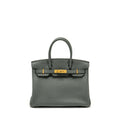 HERMES BIRKIN 30 TOGO VERT AMANDE GHW