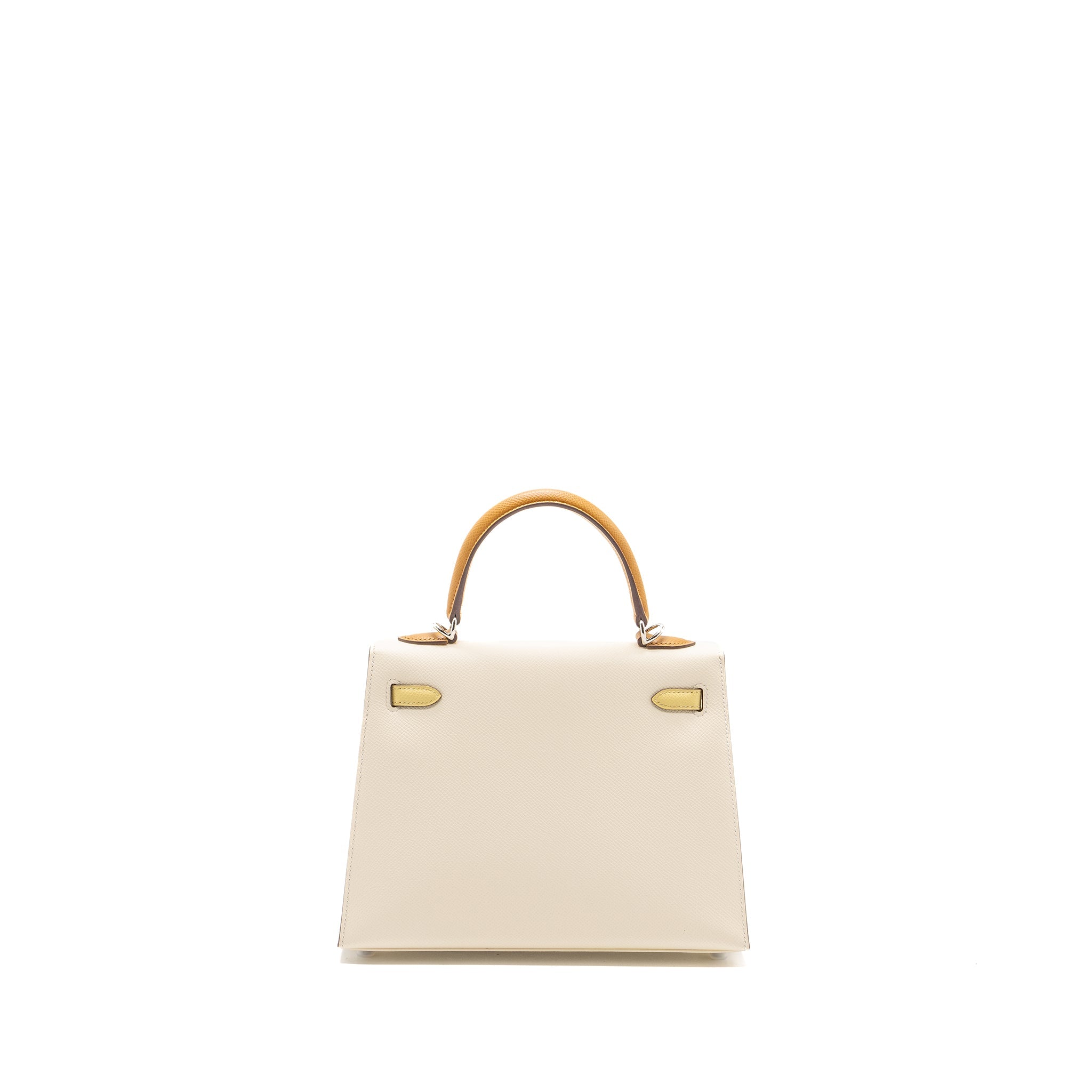 HERMES KELLY 25 EPSOM NATA / JAUNE POUSSIN / SESAME SHW