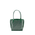 GOYARD MINI ANJOU TOTE BAG GOYARDLINE CANVAS / LEATHER GREEN SHW