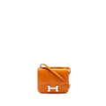 HERMES MINI CONSTANCE CHEVRON MYSORE ORANGE / ROSE AZALEE SHW