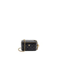CHANEL PEARL CRUSH LONG VANITY CASE LAMBSKIN BLACK GHW (MICROCHIP)
